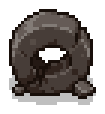 The marked skull for Cave's Primordial backdrop; an ancient stone wheel.