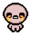 Isaac's appearance while holding Cursed Urn or Shattered Cursed Urn.