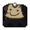 An unused sprite of Pet Peeve with retracted spikes.