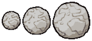 The different sized Atlas Boulders.