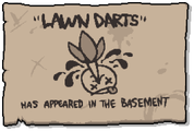 Lawn Dart's achievement unlock card.