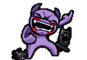 Fiend's old appearance on the Boss Versus screen in Afterbirth+.